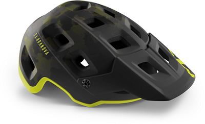 MET Terranova MTB Helmet 2020 - Camo Lime Green-Matte - S, Camo Lime Green-Matte